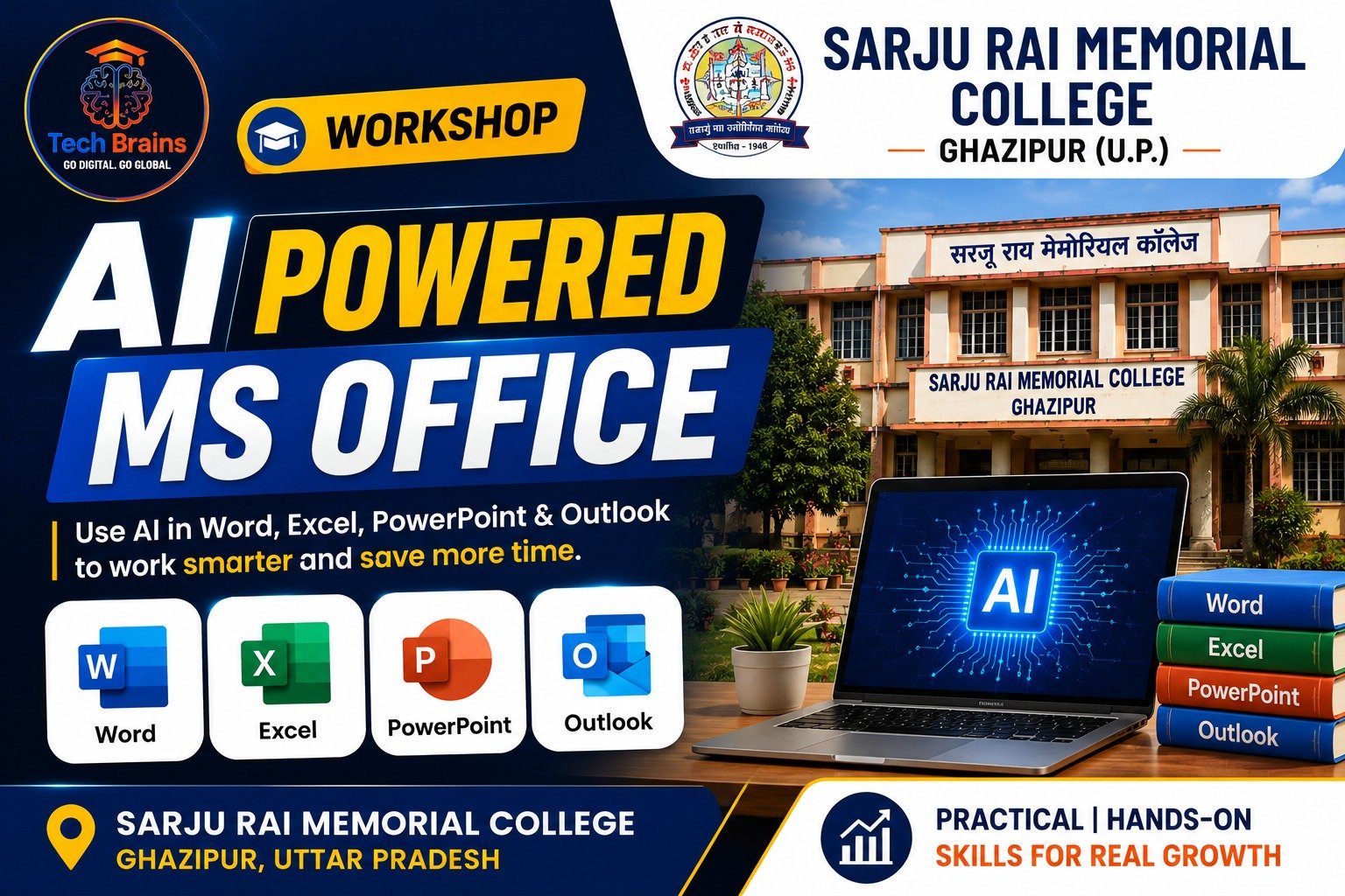 AI Powered MS -Office at S.R.M.PG. College